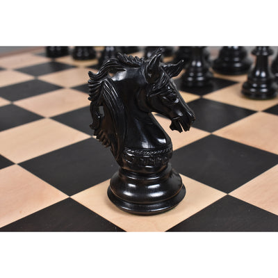 4.6" Prestige Luxury Staunton Chess Set - Chess Pieces Only -Natural Ebony Wood- Triple Weighted