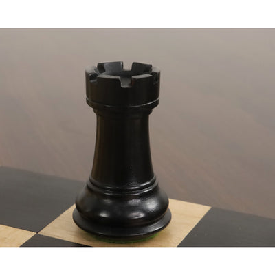 3" Professional Staunton Chessnut Air Sensor Compatible Set- Chess Pieces Only- Ebonised Boxwood