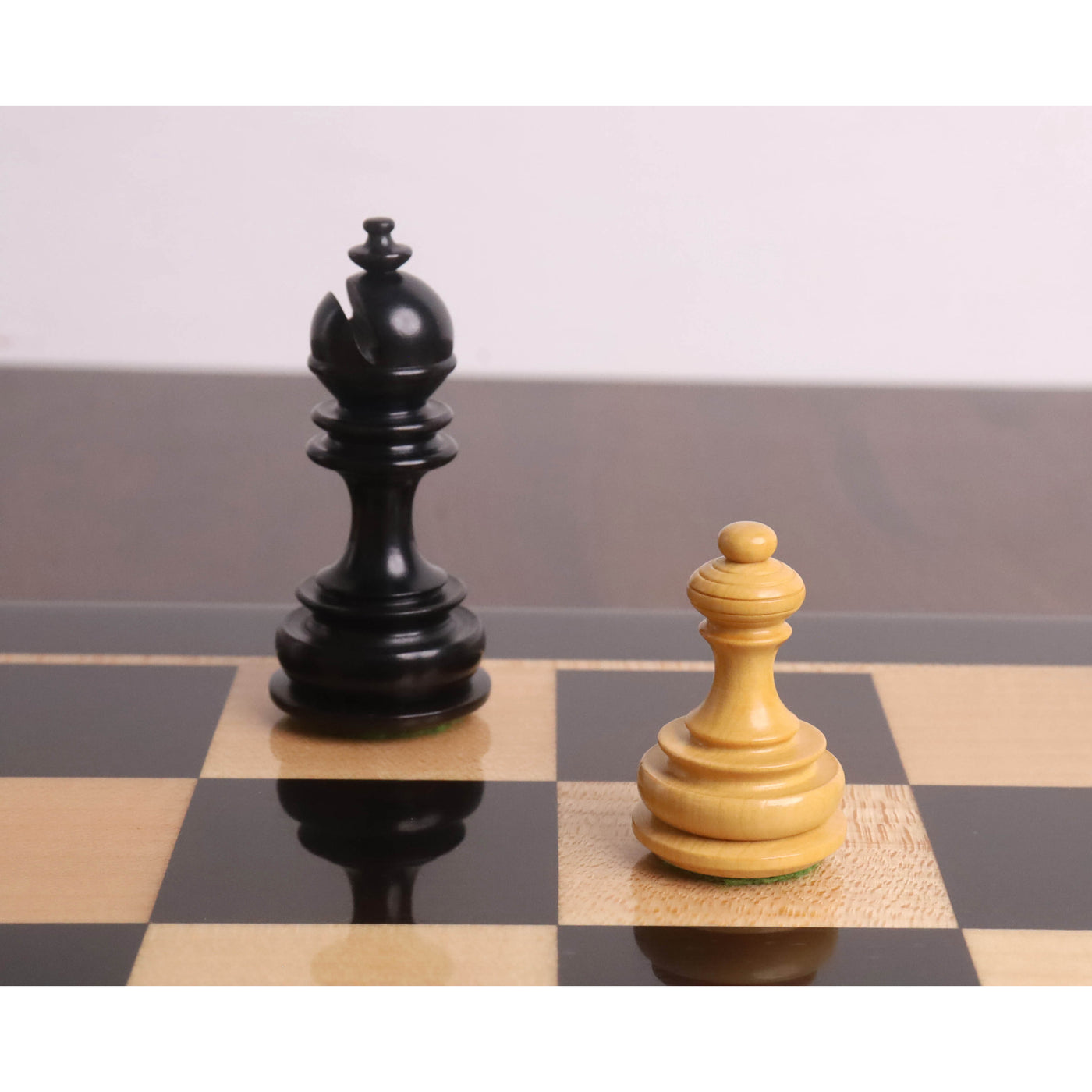 3.3" Moonlit Majesty Luxury Chess Set- Chess Pieces Only - Ebony Wood & Boxwood