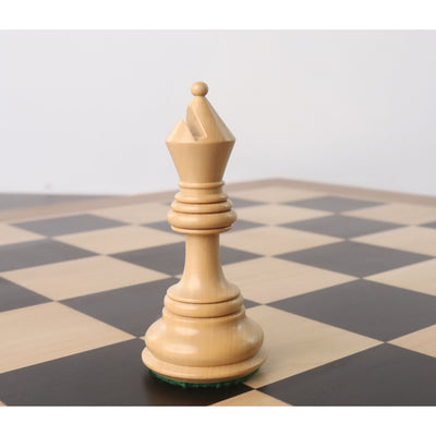 4.5" Tilted Knight Luxury Staunton Chess Set - Chess Pieces Only - Ebony Wood & Boxwood