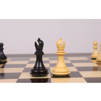 3.3" Spiraled Steed Luxury Chess Set- Chess Pieces Only - Ebony & Boxwood