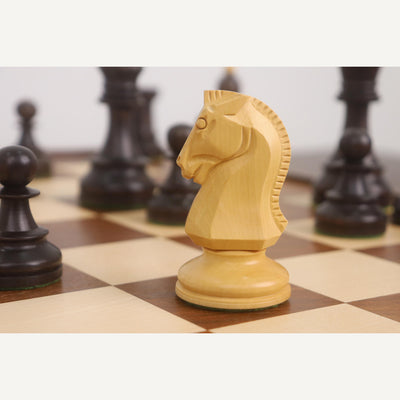 1950s' Fischer Dubrovnik Chess Pieces with Folding Style Dubrovnik Chess Board