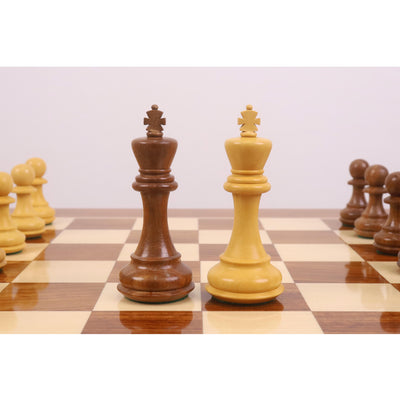 23" Tournament Chess Board Table with 4.1" Pro Staunton Weighted Wooden Chess Pieces - Golden Rosewood