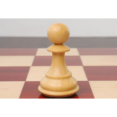 Combo of 4" Sleek Staunton Luxury Chess Set - Pieces in Bud Rose Wood with Board and Box