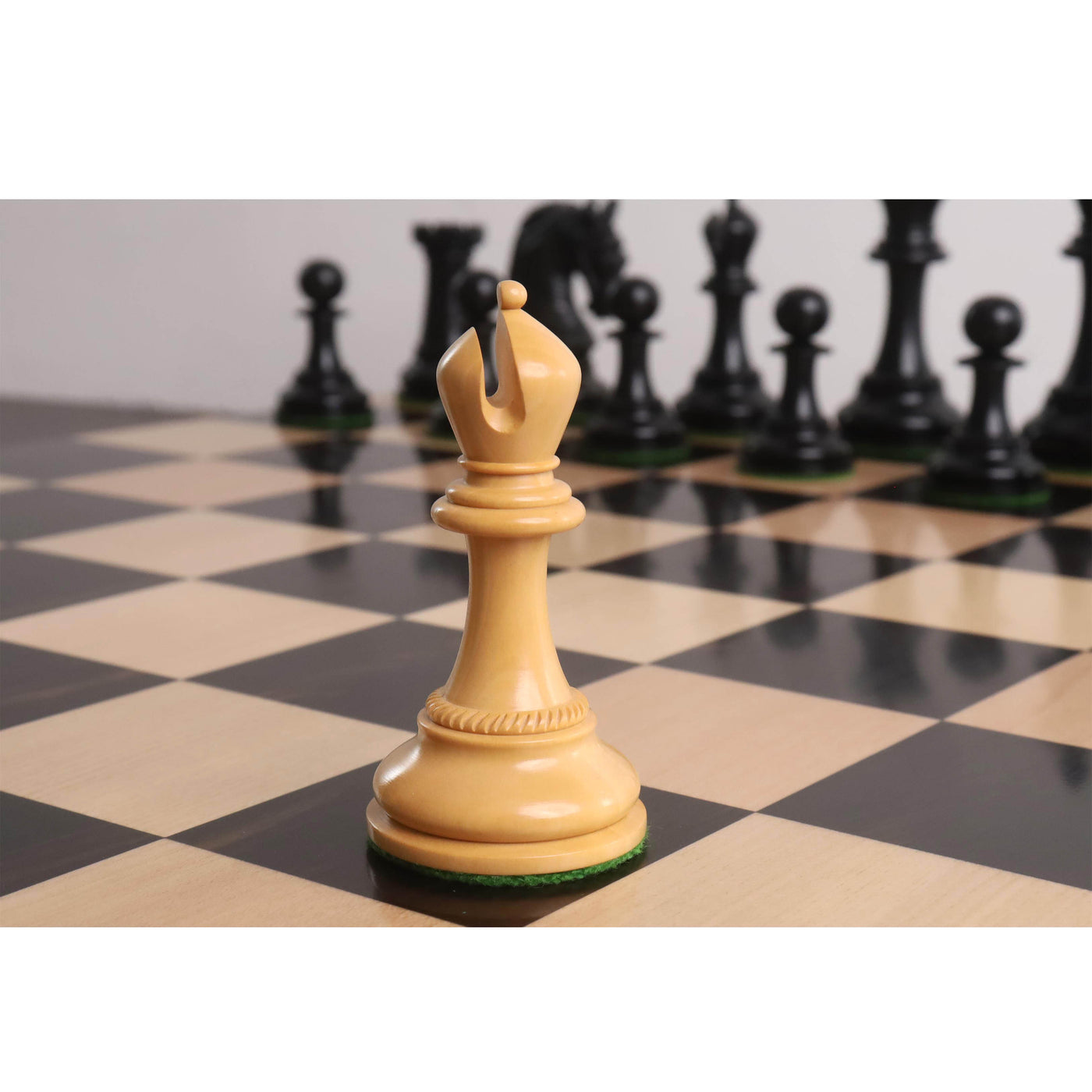 Combo of 4.3" Imperator Luxury Staunton Chess Set - Pieces in Ebony Wood with Board and Box