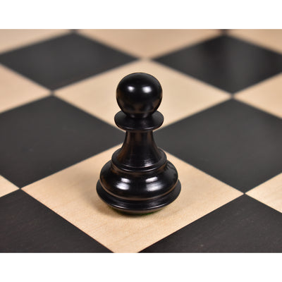 3.6" Professional Staunton Chessnut Sensor Compatible Set- Chess Pieces Only- Ebonised Boxwood