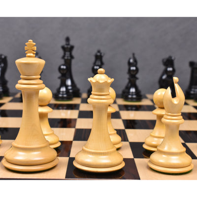 Combo of Sleek Staunton Luxury Chess Set - Pieces in Ebony Wood with Board and Box