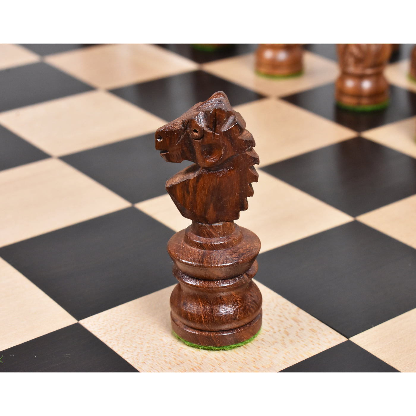 Slightly Imperfect 3.5" Crescent Mannequin Hand Carved Chess Set- Chess Pieces Only - Golden Rosewood