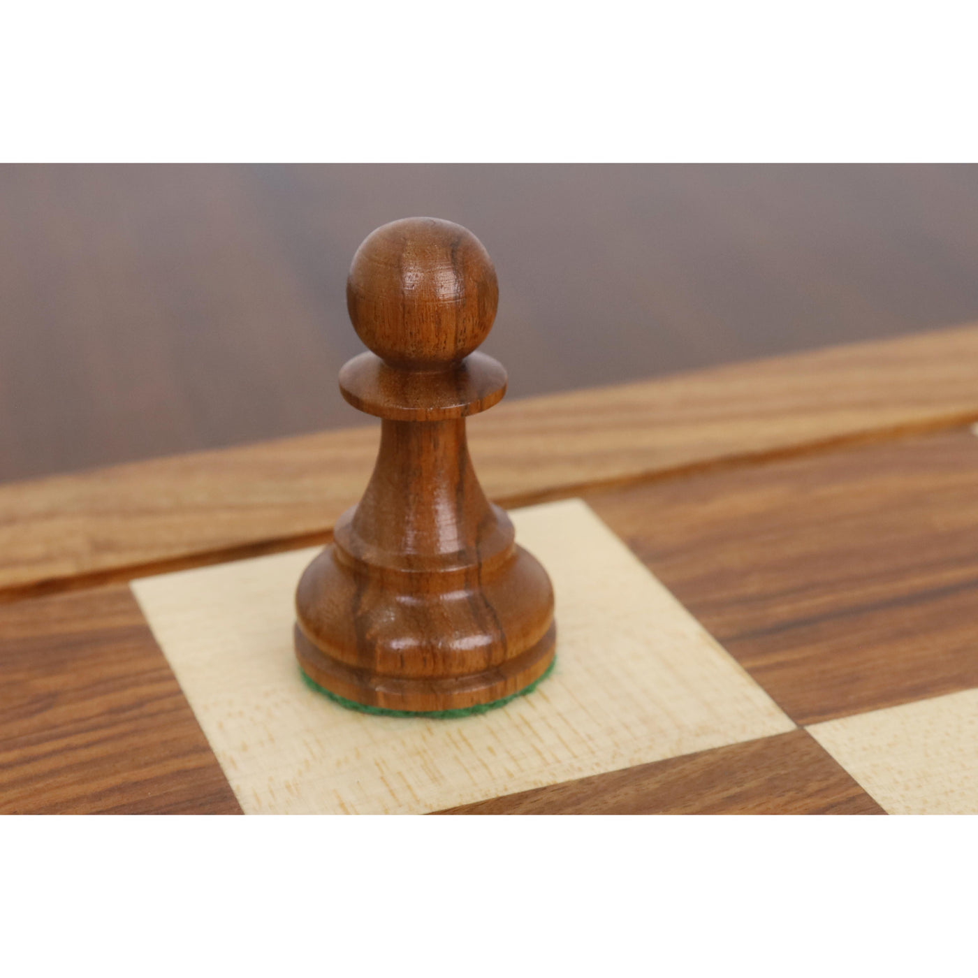 Combo of 4" Leningrad Staunton Chess Set - Pieces in Golden Rosewood with Board and Box