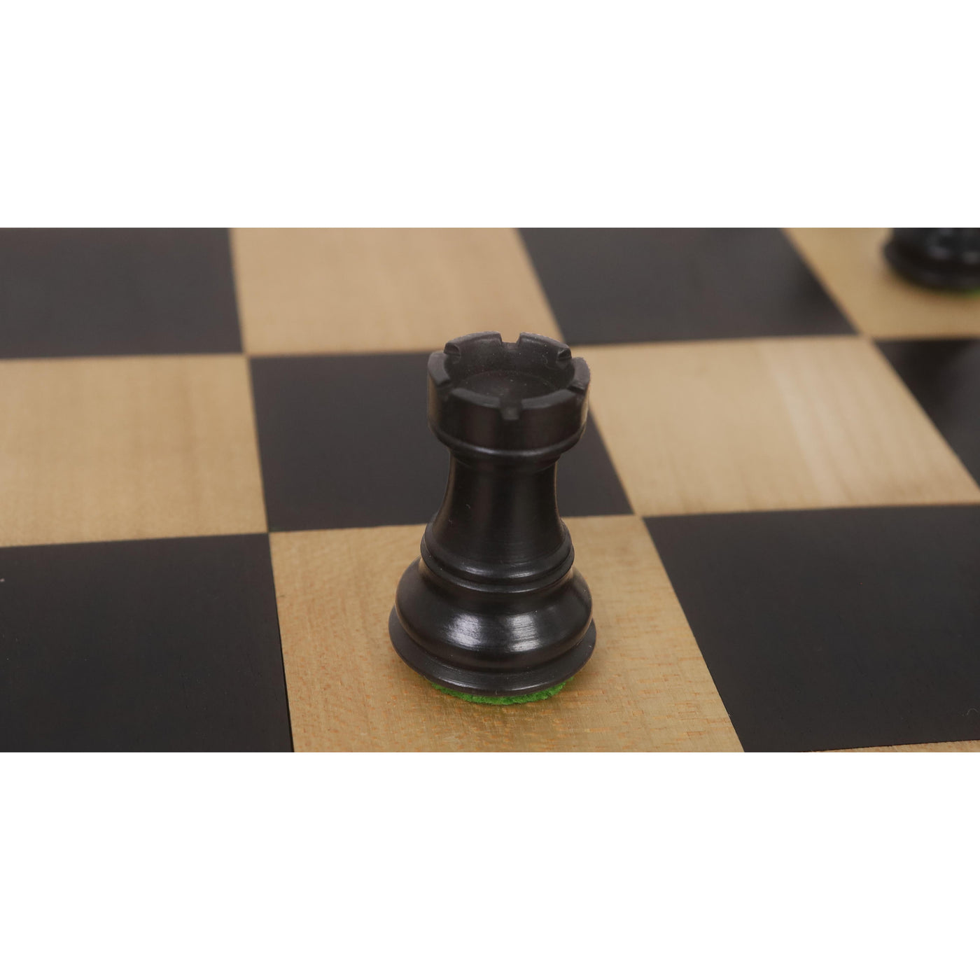 Combo of 2.6″ Russian Zagreb Chess Set - Pieces in Ebonised Boxwood with Board and Box