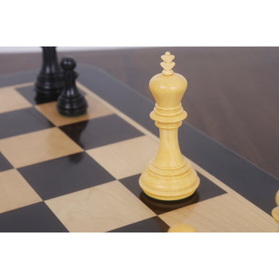 Combo of 3.8" Imperial Staunton Luxury Chess Set - Pieces in Ebony Wood with 21" Ebony Board and Box