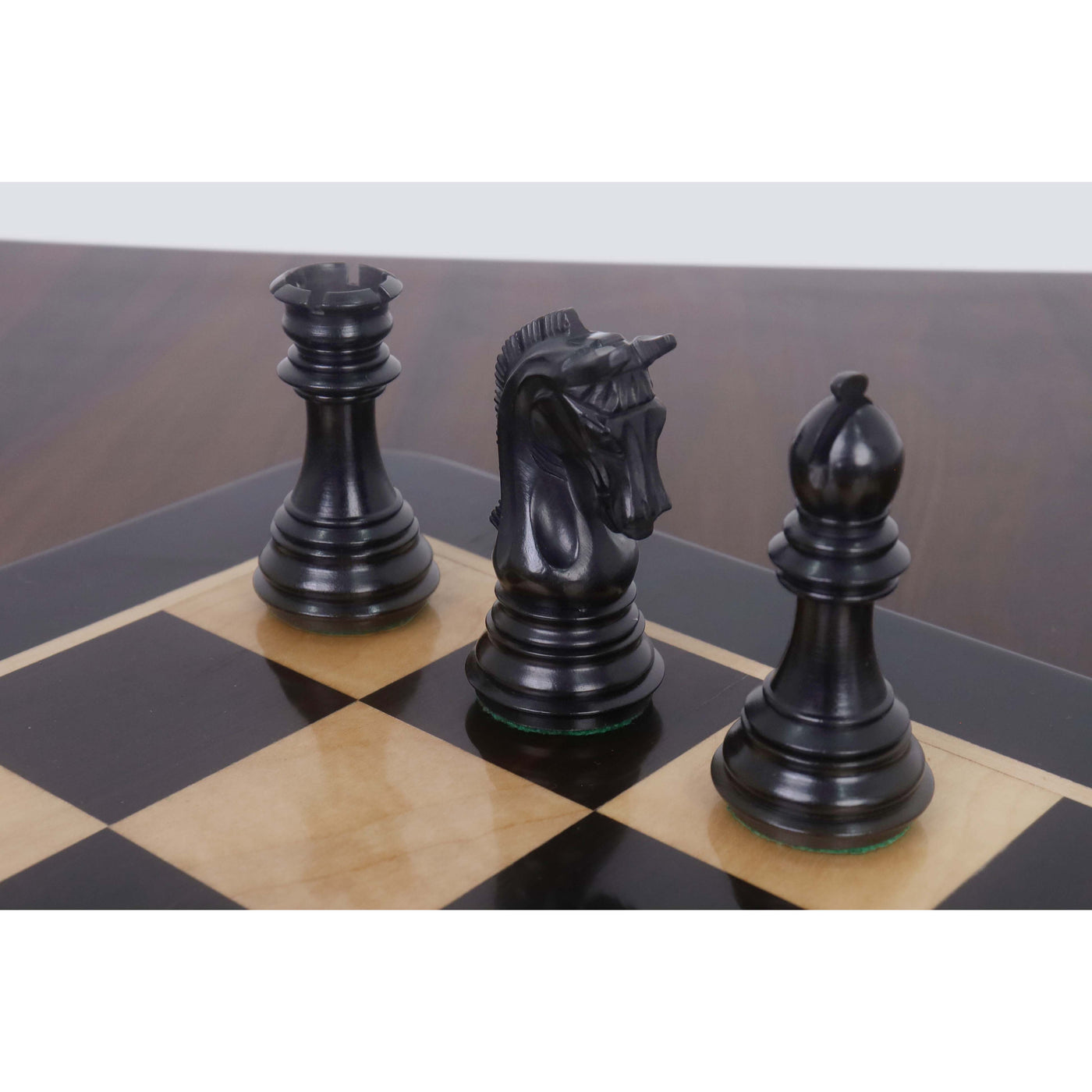 Combo of 3.8" Imperial Staunton Luxury Chess Set - Pieces in Ebony Wood with 21" Ebony Board and Box