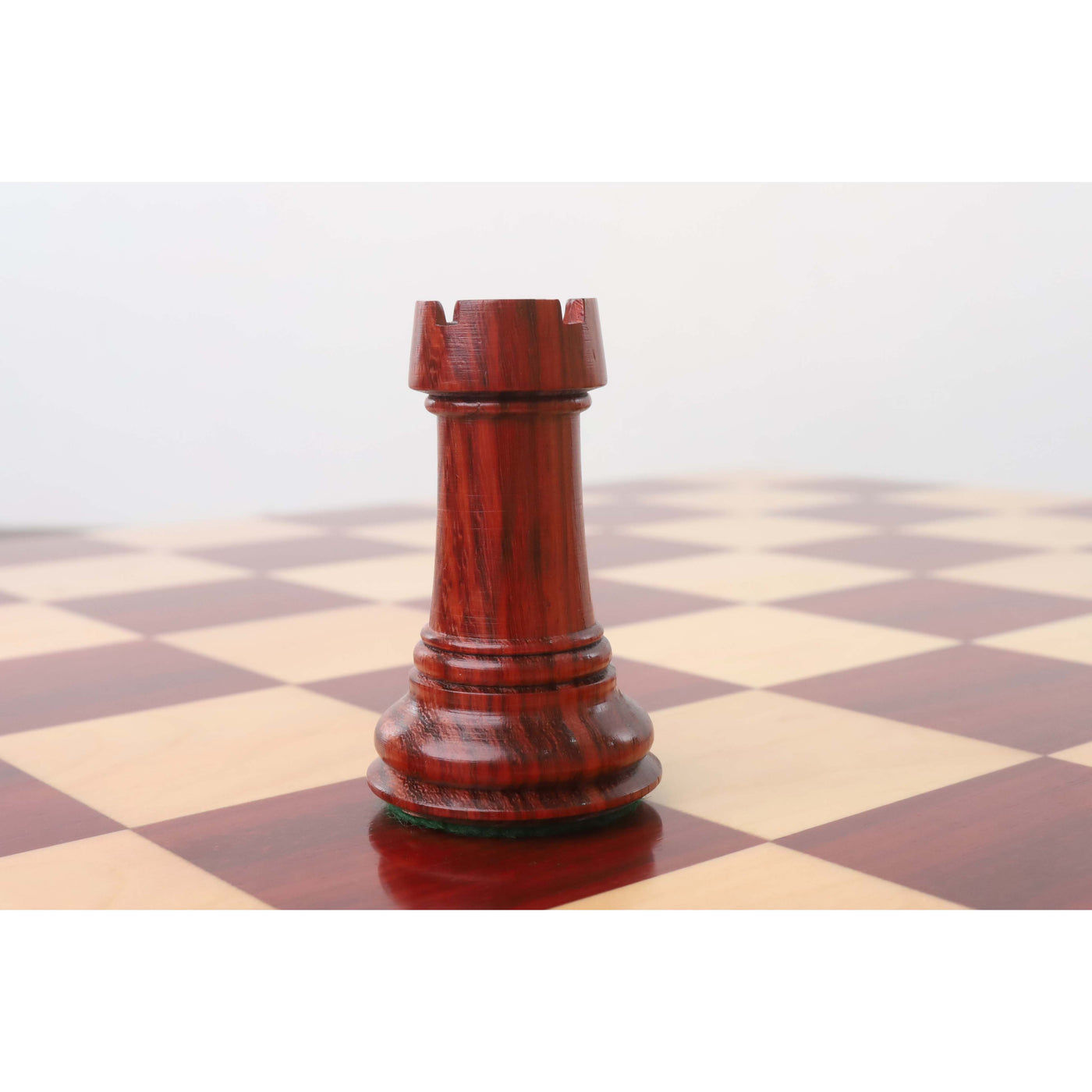 4.5" Tilted Knight Luxury Staunton Chess Set - Chess Pieces Only -Bud Rosewood & Boxwood