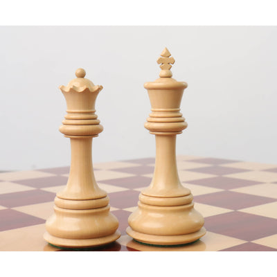 4.5" Tilted Knight Luxury Staunton Chess Set - Chess Pieces Only -Bud Rosewood & Boxwood