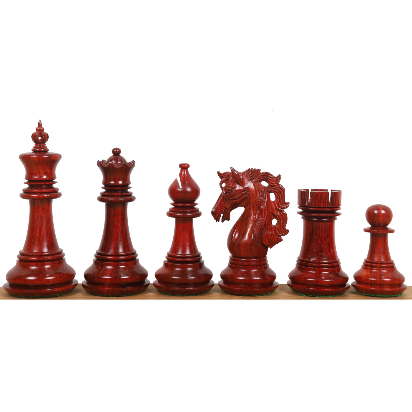 4.6" Spartacus Luxury Staunton Bud Rosewood Chess Pieces with 23" Bud Rosewood & Maple Wood Signature Wooden Chessboard and Leatherette Coffer Storage Box