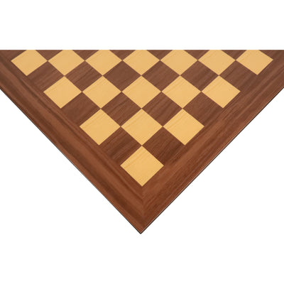 22 inches Veneer Chess board in Golden Rosewood & Maple Wood - 57 mm Square