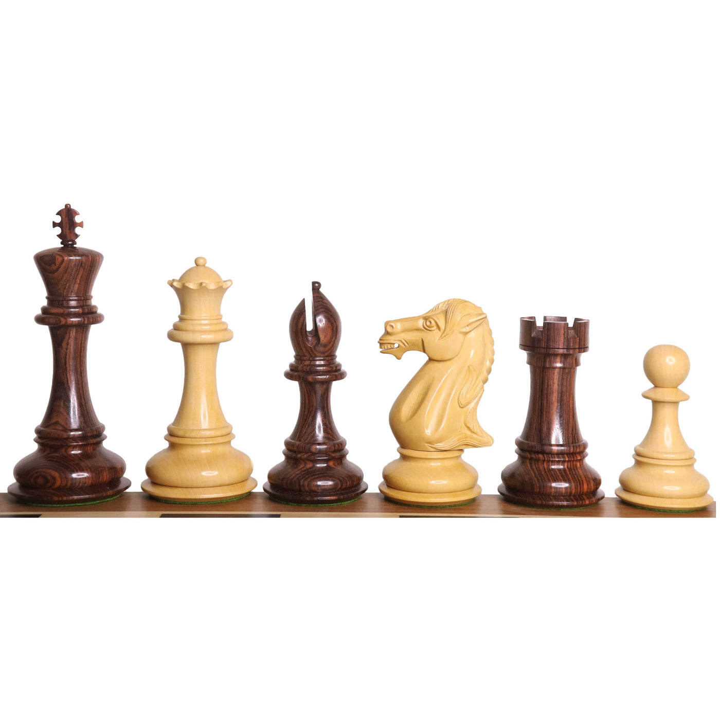 6.1" Mammoth Luxury Staunton Chess Set - Chess Pieces Only - Rosewood - Triple Weight