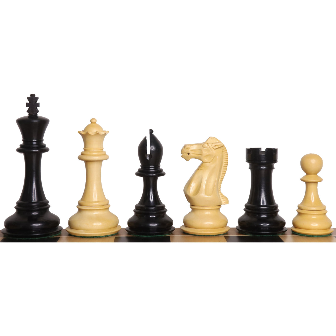 Slightly Imperfect 6.3" Jumbo Pro Staunton Luxury Chess Set - Chess Pieces Only - Ebony Wood -Triple Weight