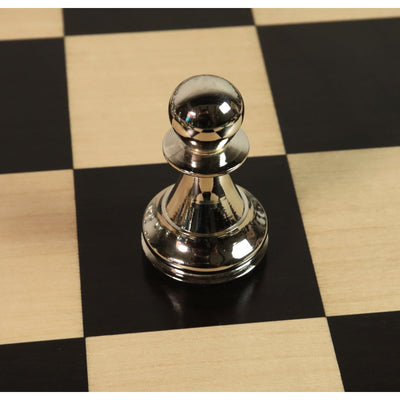 Staunton Inspired Brass Metal Luxury Chess Pieces Only Set