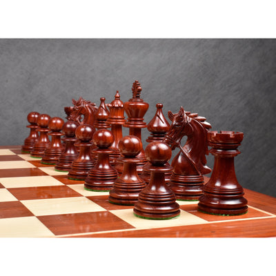 Slightly Imperfect 4.3" Napoleon Luxury Staunton Chess Set - Chess Pieces Only -Triple Weight Bud Rosewood