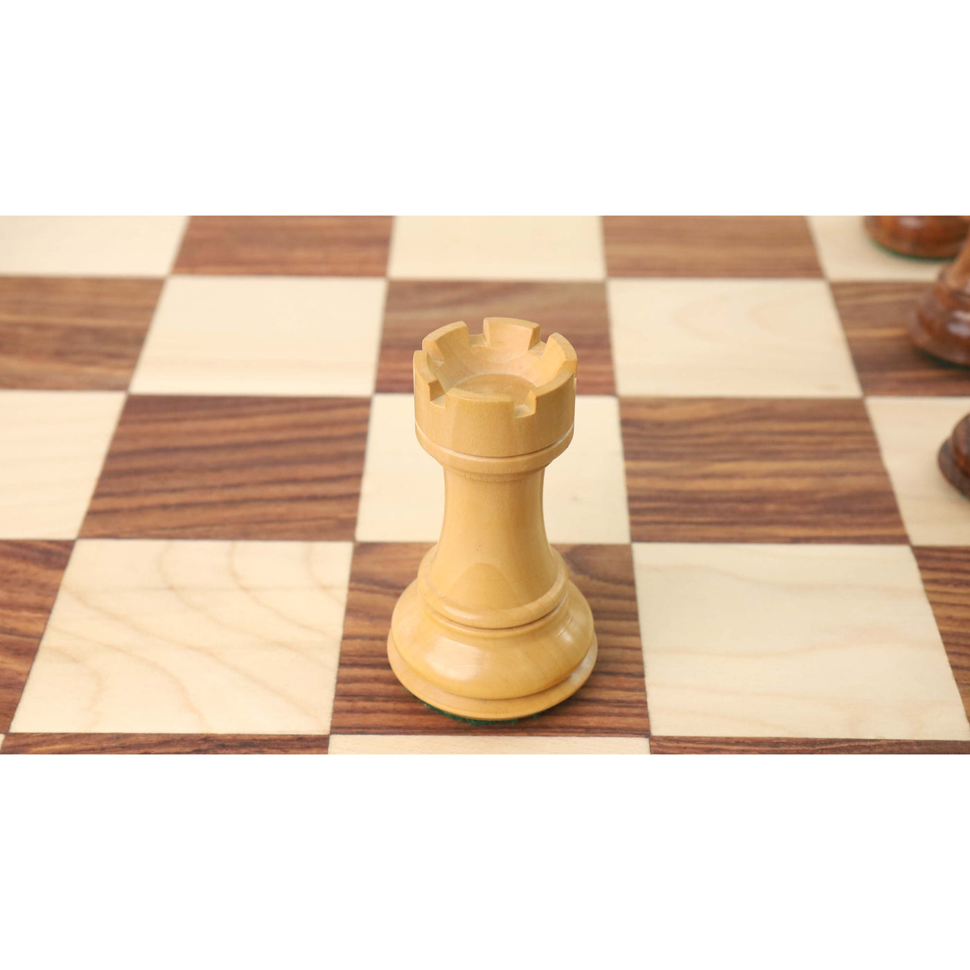 Combo of 4.1" Pro Staunton Weighted Wooden Chess Pieces in Golden Rosewood with 21" Board & Wooden Storage Box