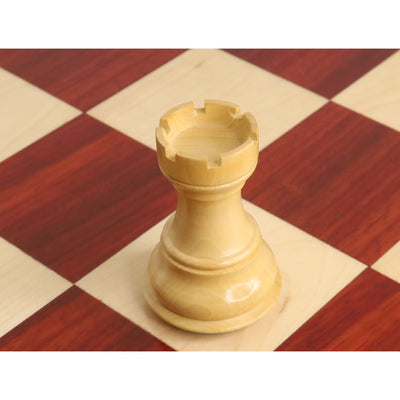 3.9" Russian Zagreb 59' Chess Set - Chess Pieces Only - Double Weighted Bud Rose Wood