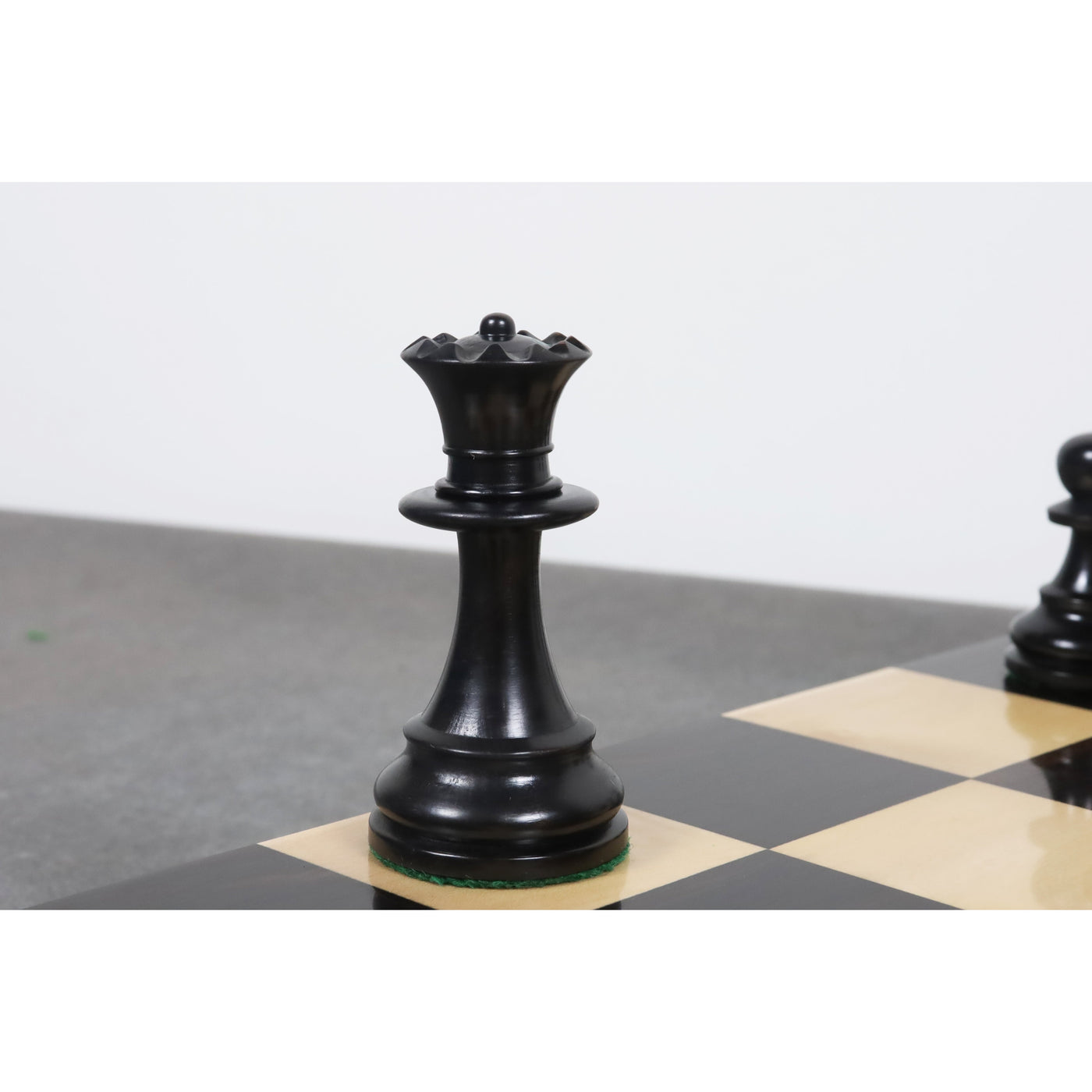 Slightly Imperfect 3.9" French Chavet Tournament Chess Set - Chess Pieces Only - Antiqued Boxwood