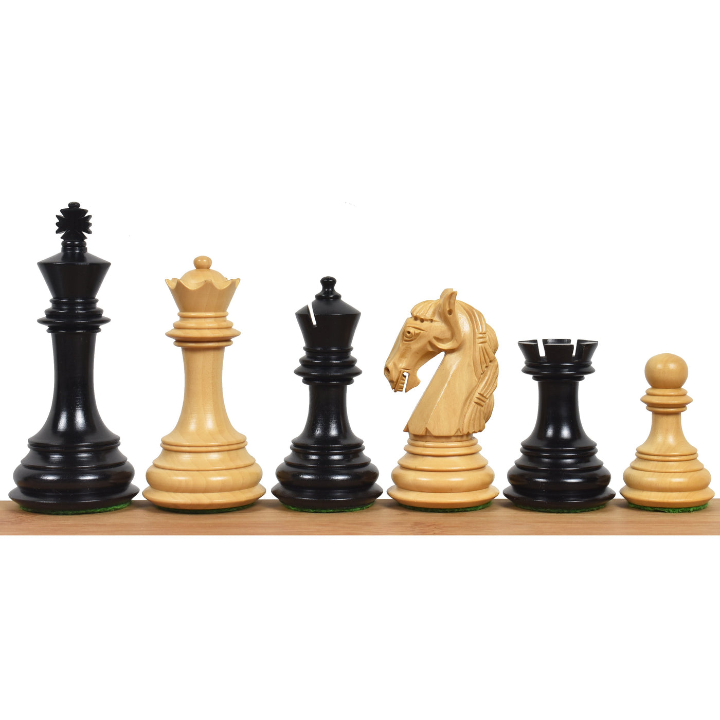 Unique Old Columbian Weighted Chess Pieces set 