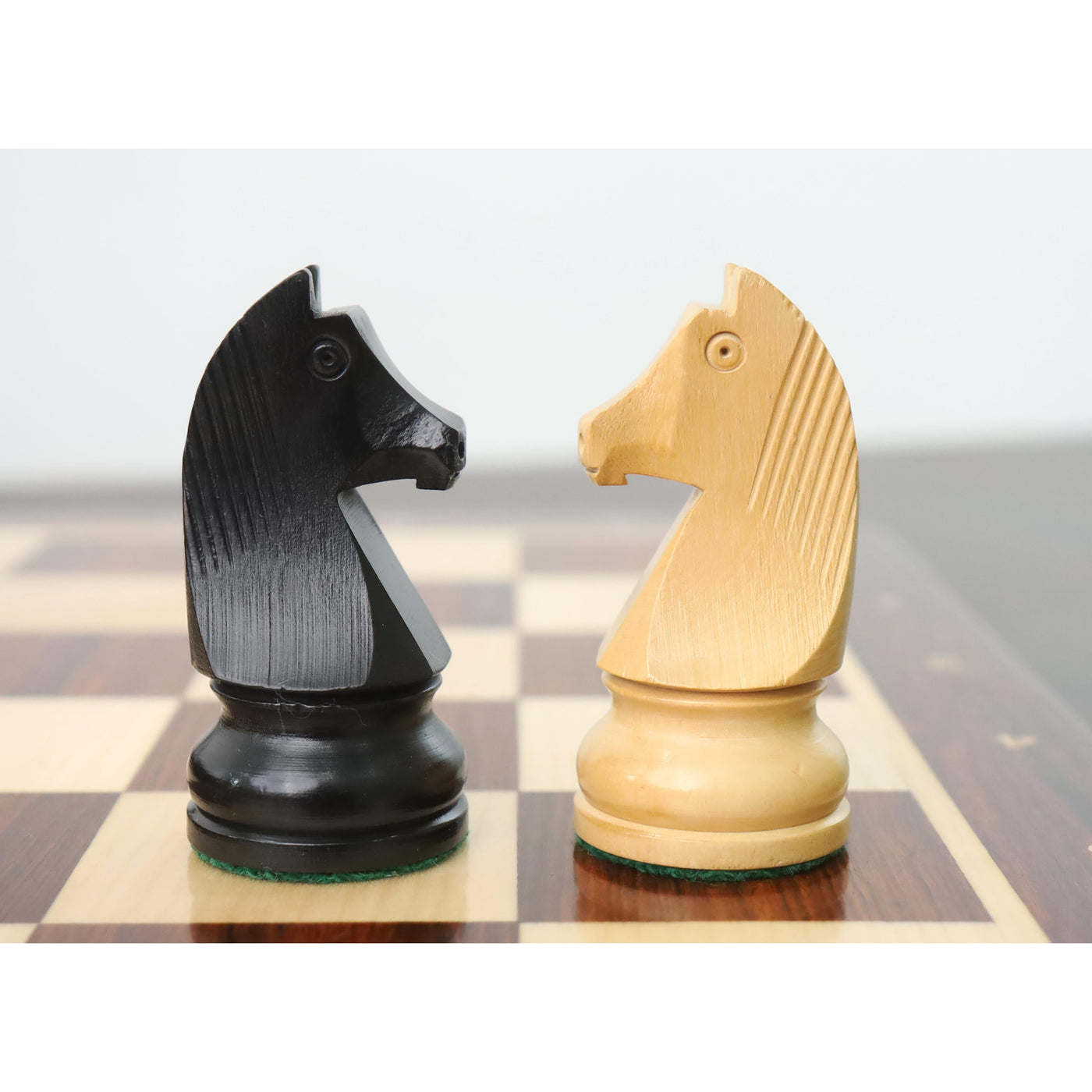 3.9" Championship Chess Set Combo -Pieces in Ebonised boxwood with Board and Box