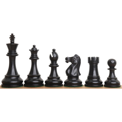 4.1" New Classic Staunton Wooden Chess Pieces Only Set-Weighted Ebonised Boxwood