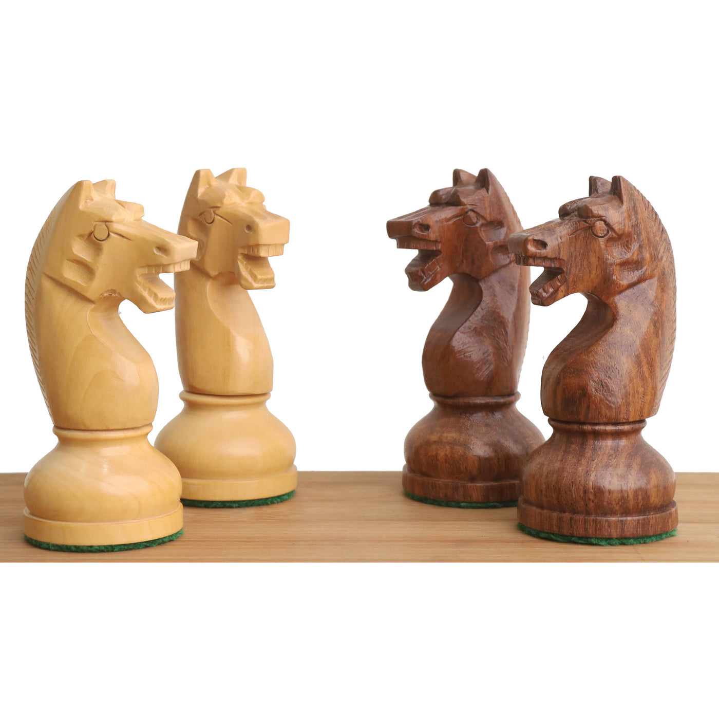 4.5" Soviet Russian 1960's Chess Set - Chess Pieces Only-Double Weighted Golden Rosewood