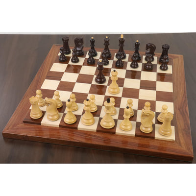 3.9" Russian Zagreb 59' Chess Set - Chess Pieces Only - Double Weighted Rose Wood