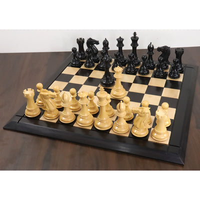 6.1" Mammoth Luxury Staunton Ebony Wood Chess Pieces With 25" Ebony Wood Chessboard