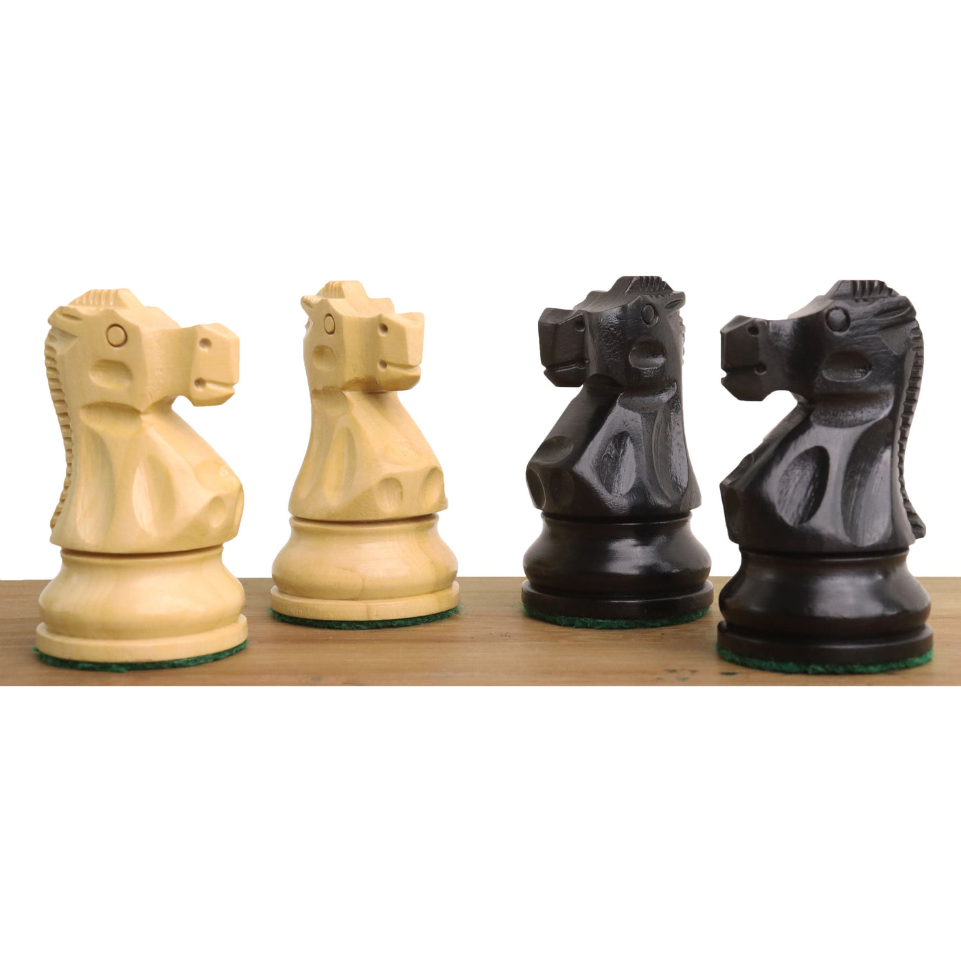 3.25" Reykjavik Series Staunton Chess Set - Chess Pieces Only- Weighted Ebonised Boxwood