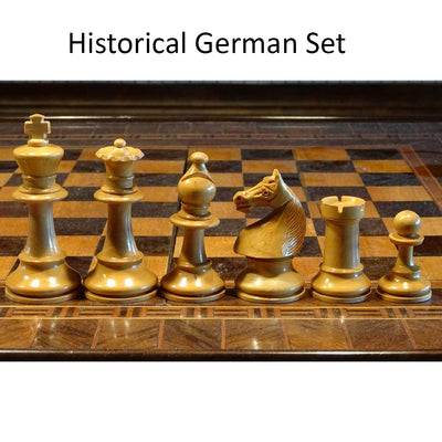 1920's German Collectors' Chess Set - Chess Pieces Only- Antique Boxwood- 4.1