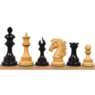 Slightly Imperfect Alexandria Luxury Staunton Chess Set - Chess Pieces Only - Triple Weighted - Ebony Wood