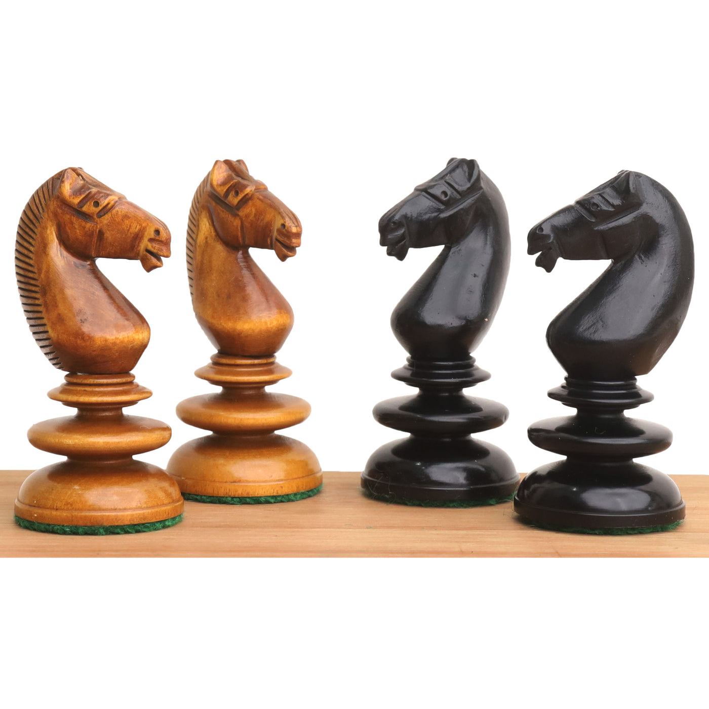 Combo of 3.3" St. John Pre-Staunton Calvert Chess set - Pieces in Ebony Wood with 19 inches Chess Board and Storage Box