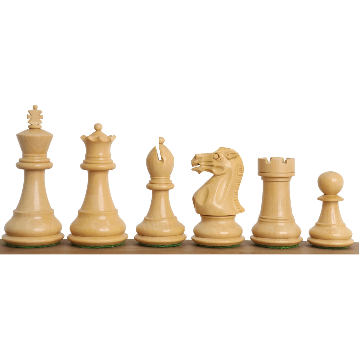 3" Professional Staunton Chess Set - Chess Pieces Only- Weighted Ebonized Boxwood