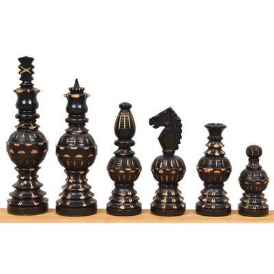  Gigantic Globe Series Hand Carved Chess Pieces Only Set