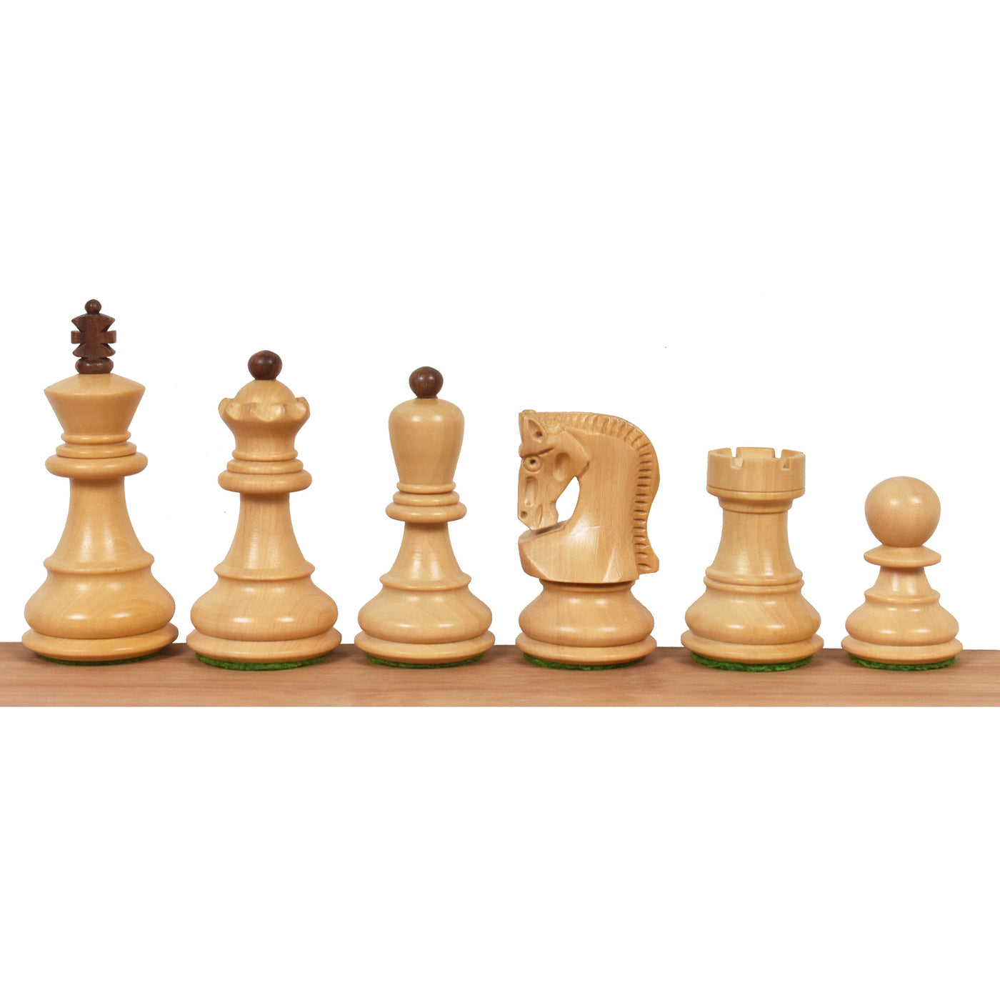 Luxury Chess Pieces- Russian Zagreb Chess Pieces  set – Weighted Golden Rose wood & Boxwood- 