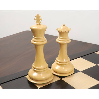 6.1" Mammoth Luxury Staunton Chess Set - Chess Pieces Only - Ebony Wood - Triple Weight
