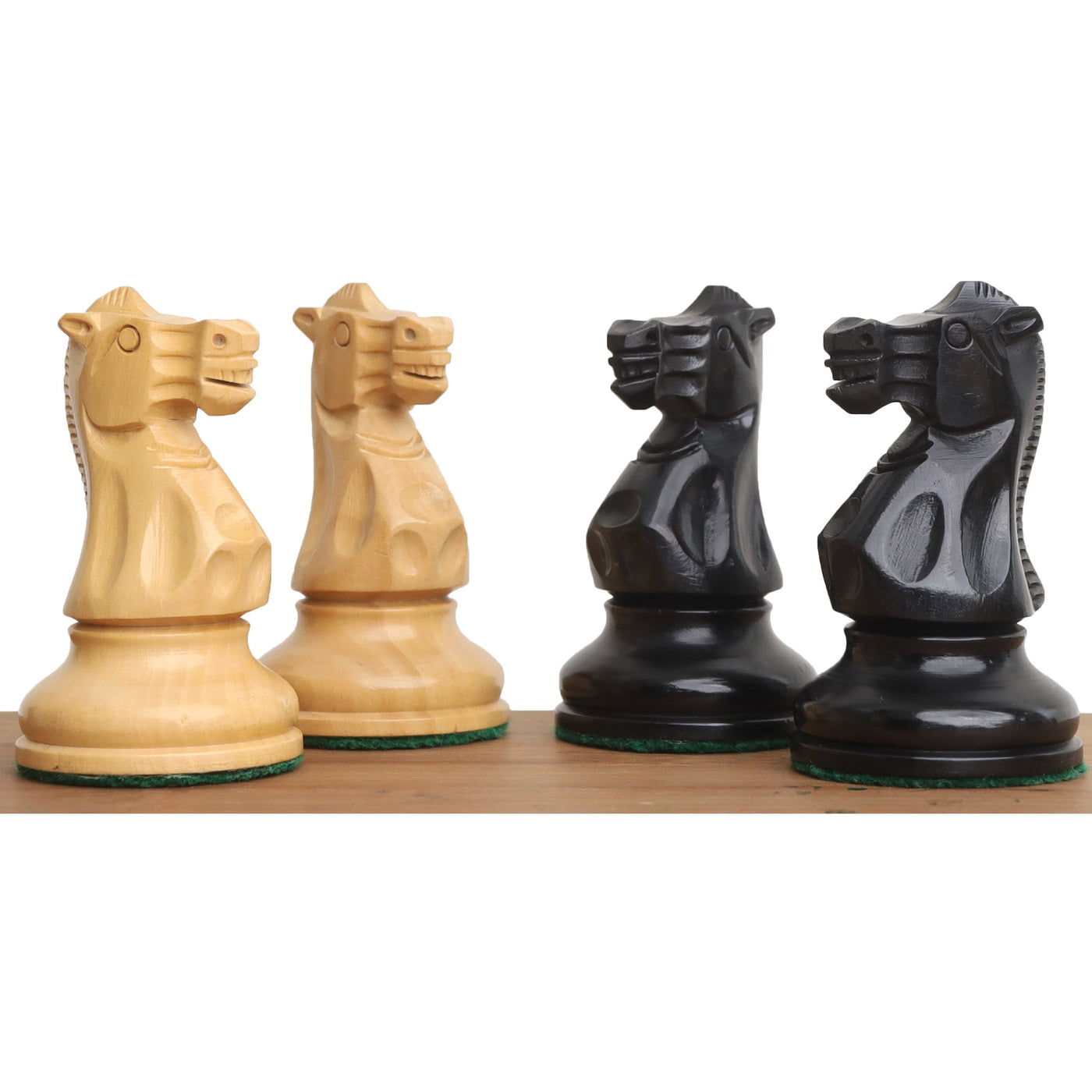 4.1" New Classic Staunton Wooden Chess Pieces Only Set-Weighted Ebonised Boxwood