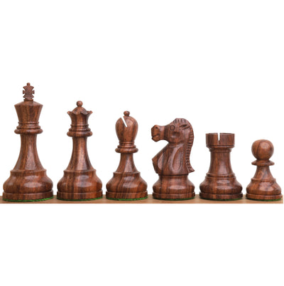 Slightly Imperfect 3.8" Reykjavik Series Staunton Wooden Chess Set - Chess Pieces Only - Weighted Sheesham Wood
