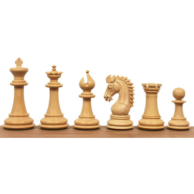 Slightly Imperfect 3.7" Emperor Series Staunton Chess Set - Chess Pieces Only- Double Weighted Ebony Wood
