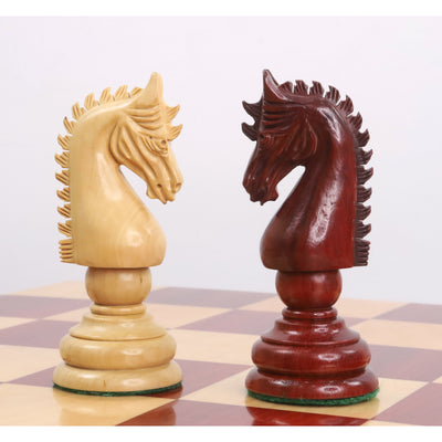 4.6" Medallion Luxury Staunton Chess Set - Chess Pieces Only -Triple Weight Bud Rosewood