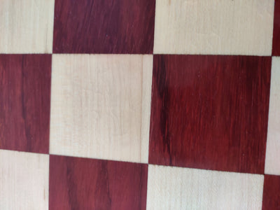 Slightly Imperfect 21" Bud Rosewood & Maple Wood Chess board