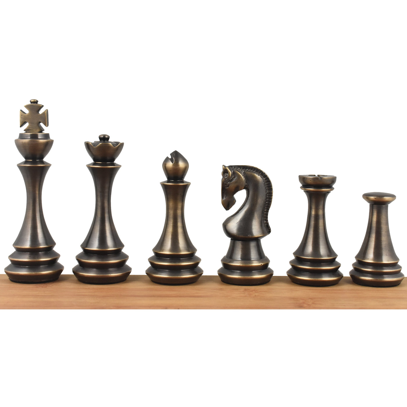 Russian Zagreb Brass Metal Luxury Chess Pieces only set