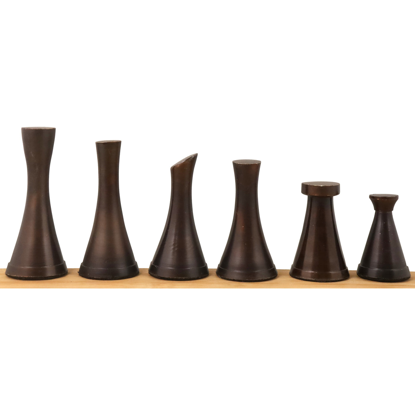 Brass Metal Luxury Chess Pieces Only Set - Silver & Antique -  Staunton Chess Set