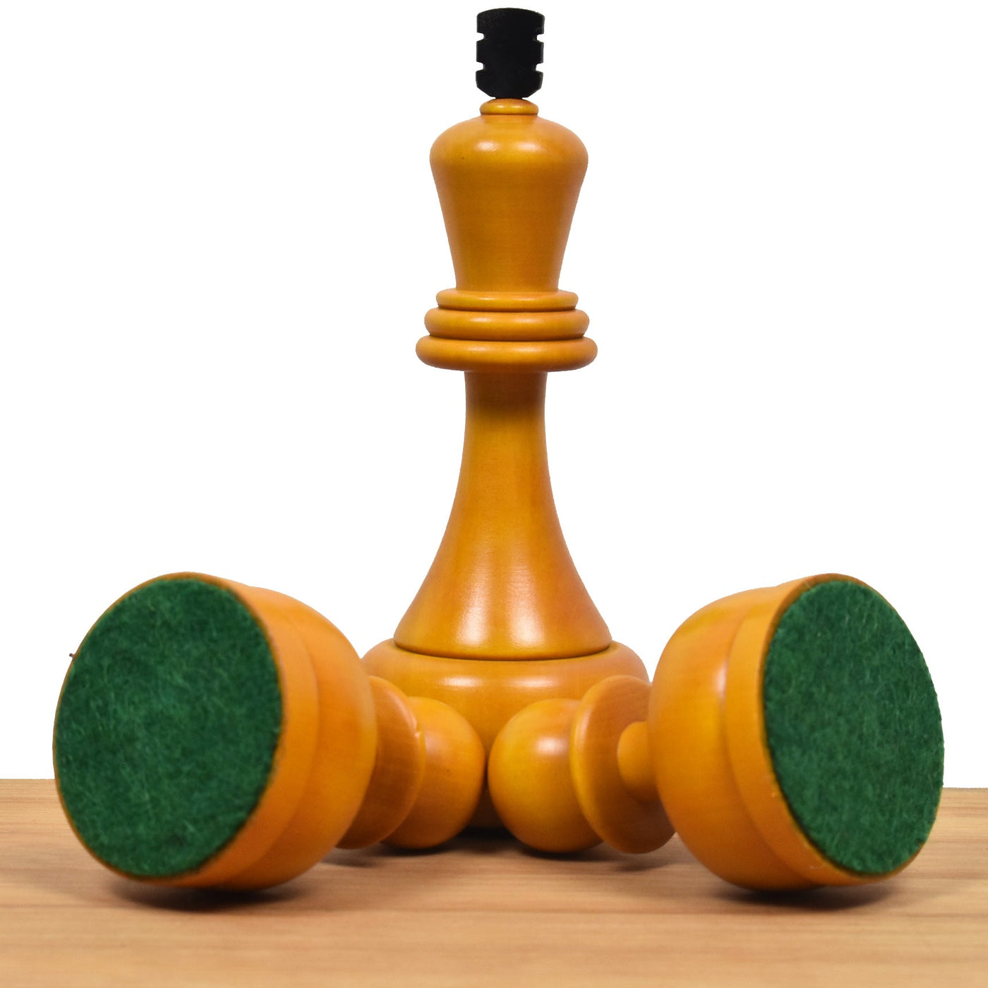 Slightly Imperfect 1960's Soviet Championship Tal Chess Set - Chess Pieces Only - Antiqued Boxwood- 4" King