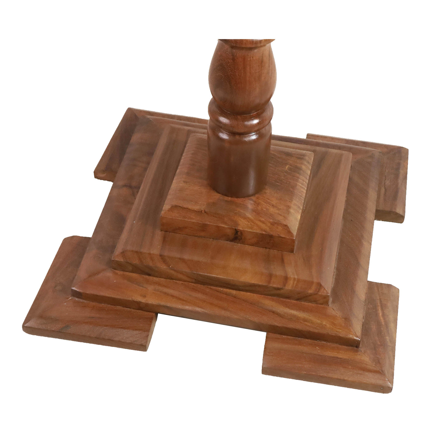 20" Wooden Chess Board Table with Staunton Chess Pieces -Golden Rosewood & Maple